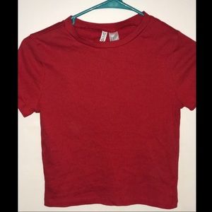 red divided crop top not in stores!